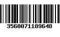 Código de Barras 3560071189648