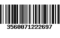 Código de Barras 3560071222697