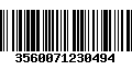 Código de Barras 3560071230494