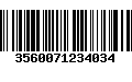 Código de Barras 3560071234034