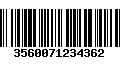 Código de Barras 3560071234362