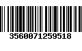 Código de Barras 3560071259518