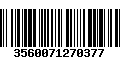 Código de Barras 3560071270377