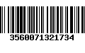 Código de Barras 3560071321734