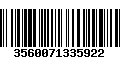 Código de Barras 3560071335922