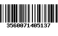 Código de Barras 3560071405137