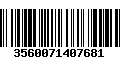 Código de Barras 3560071407681