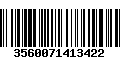 Código de Barras 3560071413422