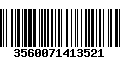 Código de Barras 3560071413521