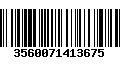 Código de Barras 3560071413675