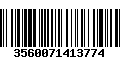 Código de Barras 3560071413774