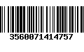 Código de Barras 3560071414757