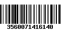 Código de Barras 3560071416140