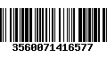 Código de Barras 3560071416577