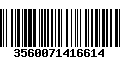 Código de Barras 3560071416614