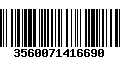 Código de Barras 3560071416690