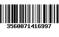 Código de Barras 3560071416997