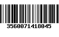 Código de Barras 3560071418045