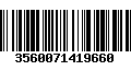 Código de Barras 3560071419660