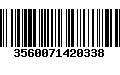 Código de Barras 3560071420338