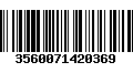 Código de Barras 3560071420369