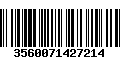 Código de Barras 3560071427214