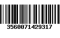 Código de Barras 3560071429317