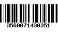 Código de Barras 3560071430351