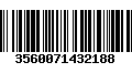 Código de Barras 3560071432188