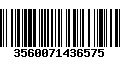 Código de Barras 3560071436575