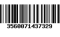 Código de Barras 3560071437329