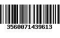 Código de Barras 3560071439613