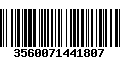 Código de Barras 3560071441807