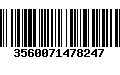 Código de Barras 3560071478247