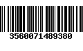 Código de Barras 3560071489380