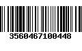 Código de Barras 3560467100448