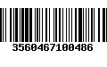 Código de Barras 3560467100486