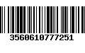 Código de Barras 3560610777251