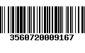 Código de Barras 3560720009167