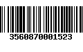 Código de Barras 3560870001523