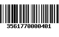 Código de Barras 3561770000401