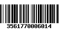 Código de Barras 3561770006014