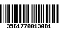 Código de Barras 3561770013081