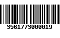 Código de Barras 3561773000019