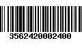 Código de Barras 3562420002400