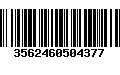 Código de Barras 3562460504377