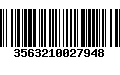 Código de Barras 3563210027948