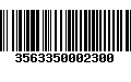 Código de Barras 3563350002300