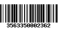 Código de Barras 3563350002362