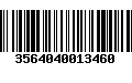 Código de Barras 3564040013460